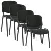Посетителски стол от еко кожа Nowy Styl NSU Iso black, V-U - черен 4