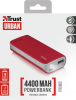 Външна батерия TRUST Primo Power Bank 4400 Portable Charger - Червена 4
