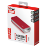 Външна батерия TRUST Primo Power Bank 4400 Portable Charger - Червена 5