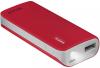 Външна батерия TRUST Primo Power Bank 4400 Portable Charger - Червена 1