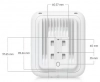 Точка за достъп Ubiquiti U7 Outdoor, WiFi 7, Dual-Band, 2.5 GbE, PoE+, 4988 Mbps, Бяла | U7-Outdoor 9
