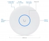 Точка за достъп Ubiquiti U7 Pro XG, WiFi 7, 10788 Mbps, Tri-band, 10 GbE, PoE+, Бяла 8