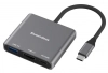 HDMI Докинг + хъб BE HD301, 3-портов, USB-C 3.0, HDMI 4K/60HZ, Сив 1