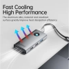 Докинг станция Orico 6-портова, USB 3.1 Type-C, Сива | PW11-6PR-GY-EP    5