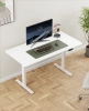 Електрическо регулируемо бюро Lumi S14-22RE, 120 x 60 см - Бяло 12