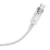 Кабел за зареждане Baseus Explorer, USB Type-A към USB Type-C, 100W, 1м, Бял | CATS010402 3