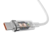 Кабел за зареждане Baseus Explorer, USB Type-A към USB Type-C, 100W, 1м, Бял | CATS010402 4