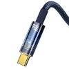 Кабел за зареждане Baseus Explorer, USB Type-A към USB Type-C, 100W, 1м, Син | CATS000203 3