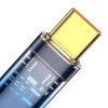 Кабел за зареждане Baseus Explorer, USB Type-A към USB Type-C, 100W, 1м, Син | CATS000203 4