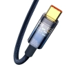 Кабел за зареждане Baseus Explorer, USB Type-A към USB Type-C, 100W, 1м, Син | CATS000203 5