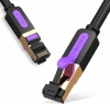 Кабел Vention LAN SSTP Cat.7 Patch Cable, Черен, 0.5м | ICDBD 2