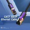 Кабел Vention LAN SSTP Cat.7 Patch Cable, Черен, 0.5м | ICDBD 3