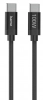Кабел Hama Fabric, USB-C M/M, 100W, 3 м, Черен | 201749 1