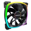 Комплект вентилатори Montech AX120 PWM, 120mm, ARGB, 6X6 Fan Hub, Black, 3 броя 5