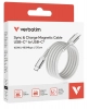Кабел Verbatim USB-C(м) към USB-C(м), 1.2m, 100W, Magnetic, Grey | 31854 5