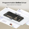 Геймърска механична клавиатура Royal Kludge R98 PRO, Creamy switch, RGB, Черна 8