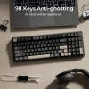 Геймърска механична клавиатура Royal Kludge R98 PRO, Creamy switch, RGB, Черна 9