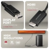 Кабел Axagon RVD-HI20C2, DisplayPort към HDMI, 4K/60Hz, 1.8м, Черен 2