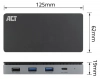 Докинг станция ACT AC7093, 8-in-1, USB Type-C, Черна/Сива 5