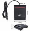 Четец на смарт карти ACT AC6015, USB 2.0, Черен 2