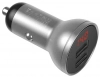 Зарядно за кола Baseus CCBX-0S с дисплей и 2 x USB-A, 24W, Сиво 2