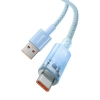 Кабел за зареждане Baseus Explorer, USB Type-A към USB Type-C, 100W, 2м, Син | CATS010503 3