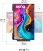 Монитор BenQ PV3200U, 32", 4K UHD (3840 x 2160) IPS, 60Hz, 5ms, HDR, Черен | 9H.Y01LA.TBE 5