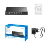 Суич Cudy GS108ES2, 8-портов, Gigabit, Easy-Managed, 2xSFP слота, Черен 2
