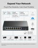 Суич Cudy GS108ES2, 8-портов, Gigabit, Easy-Managed, 2xSFP слота, Черен 4
