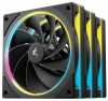 Комплект вентилатори DeepCool FL12R SE, 3 x 120mm, aRGB, Reverse, Black | R-FL12RSE-BKAPN3-G      1