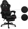 Геймърски стол HUZARO FORCE 4.7 Carbon Mesh с подвижна опора за крака - Черен 15