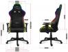 Геймърски стол Huzaro Force 6.2 RGB, Черен 11
