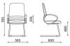 Посетителски стол Nowy Styl Mirage Steel CF/LB - Черен 2