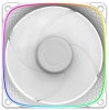 Комплект вентилатори Geometric Future Squama 2503W, 3 x 120 mm, White | 1F2503W312000    4