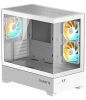 Gigabyte C201 PANORAMIC ICE, Mid Tower, 3 Fans, White | GB-C201PI 2