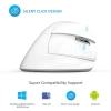 Безжична вертикална мишка Delux M618mini+G27UF, Бяла 2