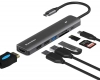 USB хъб BE HC703, 7-портов, USB-C 3.0, HDMI 4K/30Hz, Сив 1