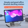Докинг станция със стойка за таблет BE ST801, 9-в-1, USB-C 3.0, PD 100W, Сива 2