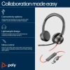 Слушалки HP Poly Blackwire 8225, UC, USB-C/A, Черни | 8X223AA 6