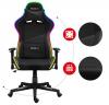 Геймърски стол Huzaro Force 6.2 RGB, Черен 8