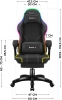 Геймърски стол Huzaro FORCE 3.7, RGB - Черен 8