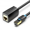 Удължителен кабел Vention IKHBF, Patch Cable SSTP Cat.8, 1м, Черен  1