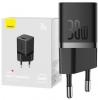 Универсално мини зарядно Baseus GaN5 бързо зареждане 30W, USB Type C, Черно | CCGN070401 4