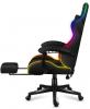 Геймърски стол HUZARO FORCE 4.7 RGB Mesh с подвижна опора за крака - Черен 5