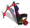 Геймърски стол HUZARO FORCE 4.7 RGB Mesh с подвижна опора за крака - Черен 11