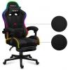 Геймърски стол HUZARO FORCE 4.7 RGB Mesh с подвижна опора за крака - Черен 7