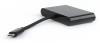USB хъб Cablexpert USB-C to 3-in-1 charging + VGA + USB3 adapter, Черен | A-CM-VGA3in1-01 2