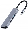 Докинг станция CablExpert A-CM-COMBO5-02,  5-in-1 multi-port, USB 3.1 Gen 1 Type-C, 87W PD, Сива 1