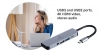 Докинг станция CablExpert A-CM-COMBO5-02,  5-in-1 multi-port, USB 3.1 Gen 1 Type-C, 87W PD, Сива 4