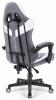 Геймърски стол Hell's Chair HC-1004, Mesh, Бял/Сив 3
